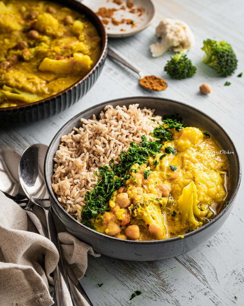 curry di ceci e verdure