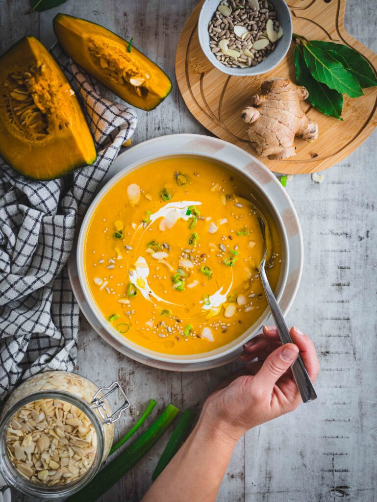 vellutata zucca e carote